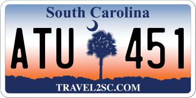 SC license plate ATU451