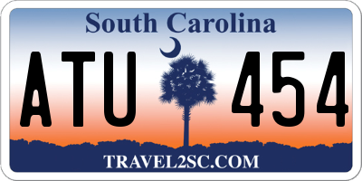 SC license plate ATU454