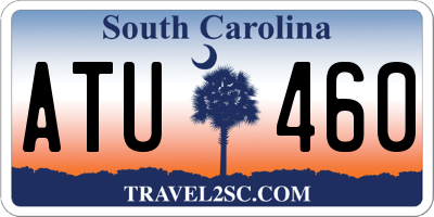 SC license plate ATU460