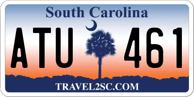 SC license plate ATU461