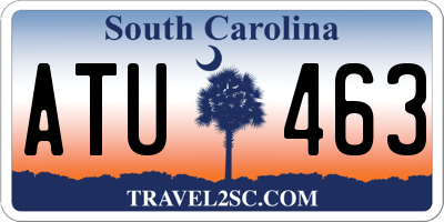 SC license plate ATU463