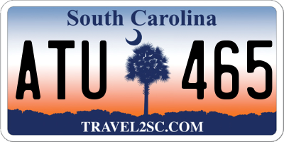 SC license plate ATU465