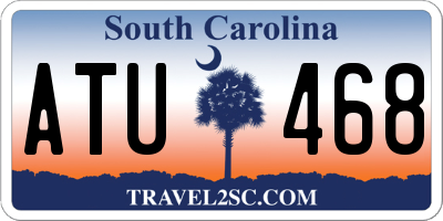 SC license plate ATU468