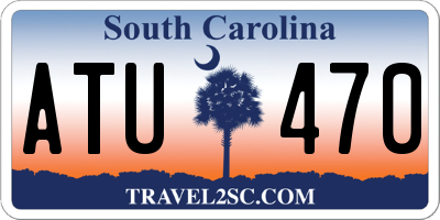 SC license plate ATU470
