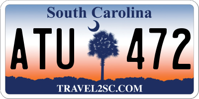 SC license plate ATU472