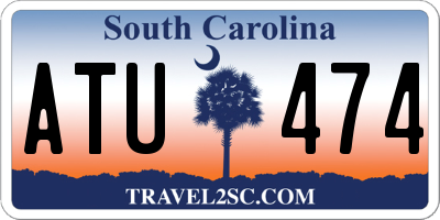 SC license plate ATU474