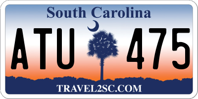 SC license plate ATU475