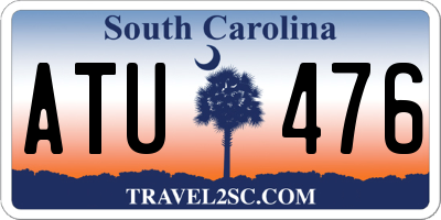 SC license plate ATU476