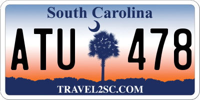 SC license plate ATU478