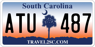 SC license plate ATU487