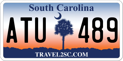SC license plate ATU489