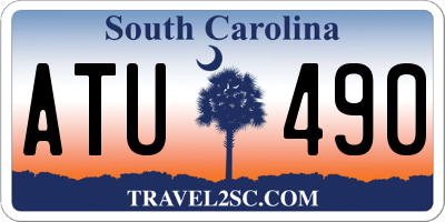 SC license plate ATU490