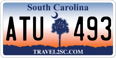 SC license plate ATU493