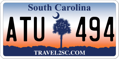 SC license plate ATU494