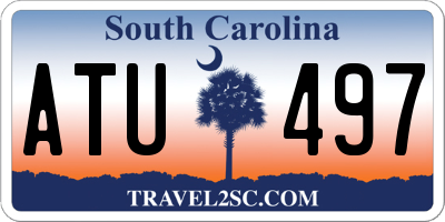 SC license plate ATU497