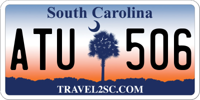 SC license plate ATU506