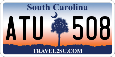 SC license plate ATU508