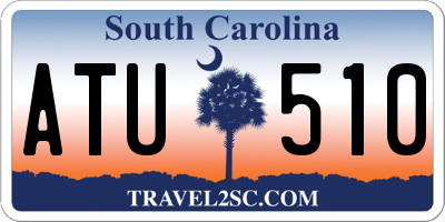 SC license plate ATU510