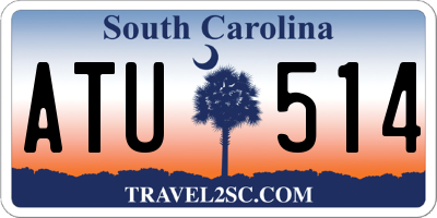 SC license plate ATU514