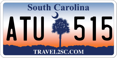 SC license plate ATU515