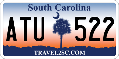 SC license plate ATU522