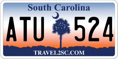 SC license plate ATU524