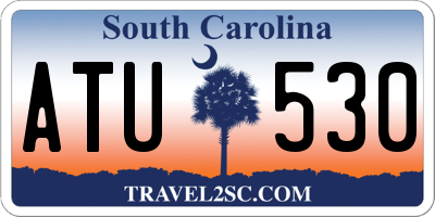 SC license plate ATU530