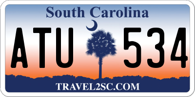SC license plate ATU534