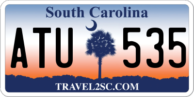 SC license plate ATU535