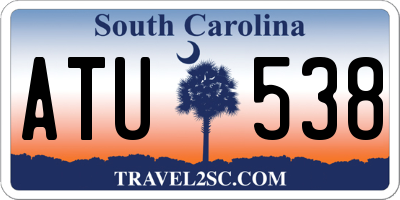 SC license plate ATU538