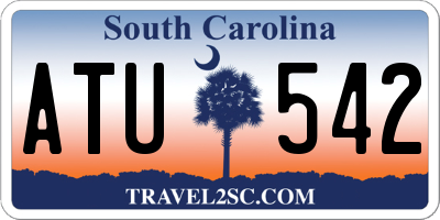 SC license plate ATU542
