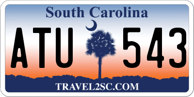 SC license plate ATU543