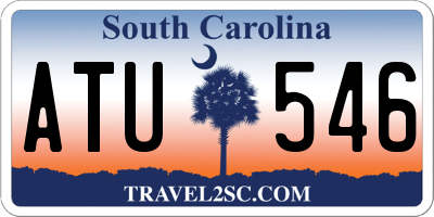 SC license plate ATU546