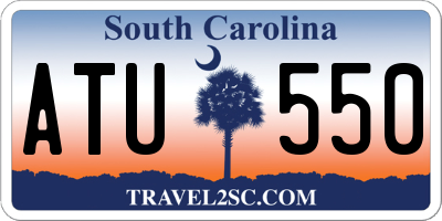 SC license plate ATU550