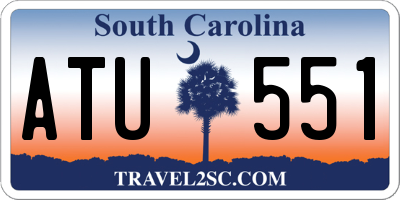 SC license plate ATU551