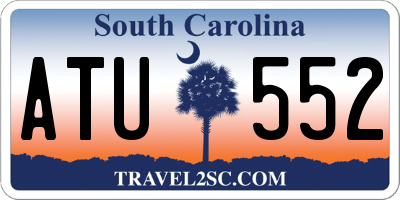 SC license plate ATU552