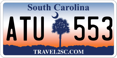 SC license plate ATU553