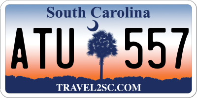 SC license plate ATU557