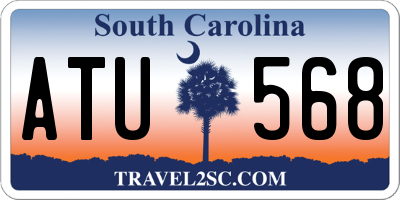 SC license plate ATU568