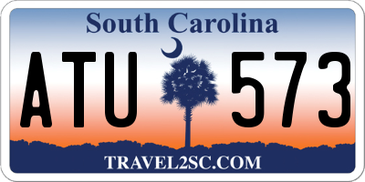 SC license plate ATU573