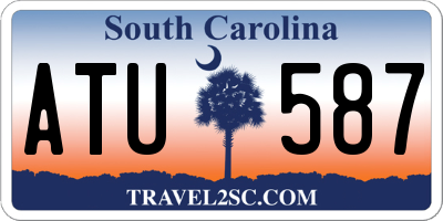 SC license plate ATU587