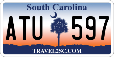 SC license plate ATU597