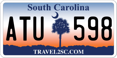 SC license plate ATU598