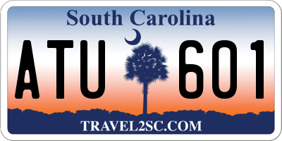 SC license plate ATU601
