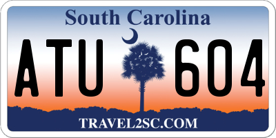 SC license plate ATU604