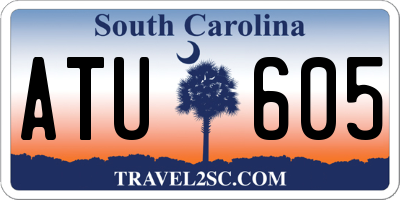 SC license plate ATU605