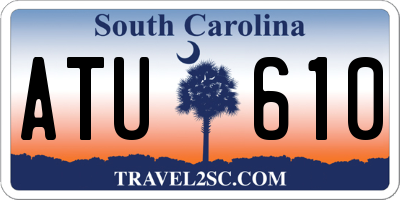 SC license plate ATU610