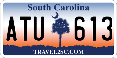 SC license plate ATU613