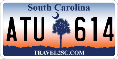 SC license plate ATU614