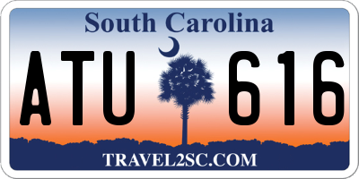 SC license plate ATU616